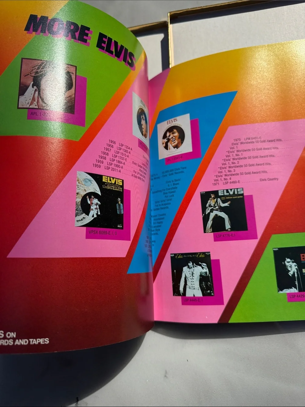 Official Elvis Gold and Black Concert Photo Album1977